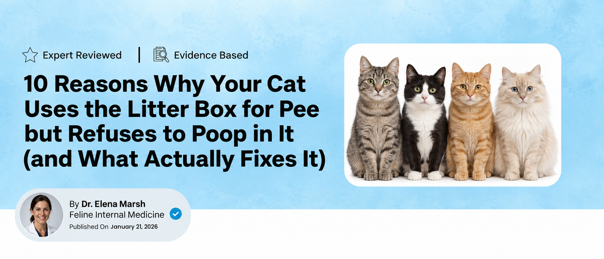 10 Reasons Why Your Cat Uses the Litter Box for Pee but Refuses to Poop in It (and What Actually Fixes It)