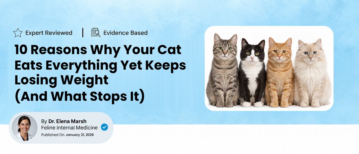 10 Reasons Why Your Cat Eats Everything Yet Keeps Losing Weight (And What Stops It)