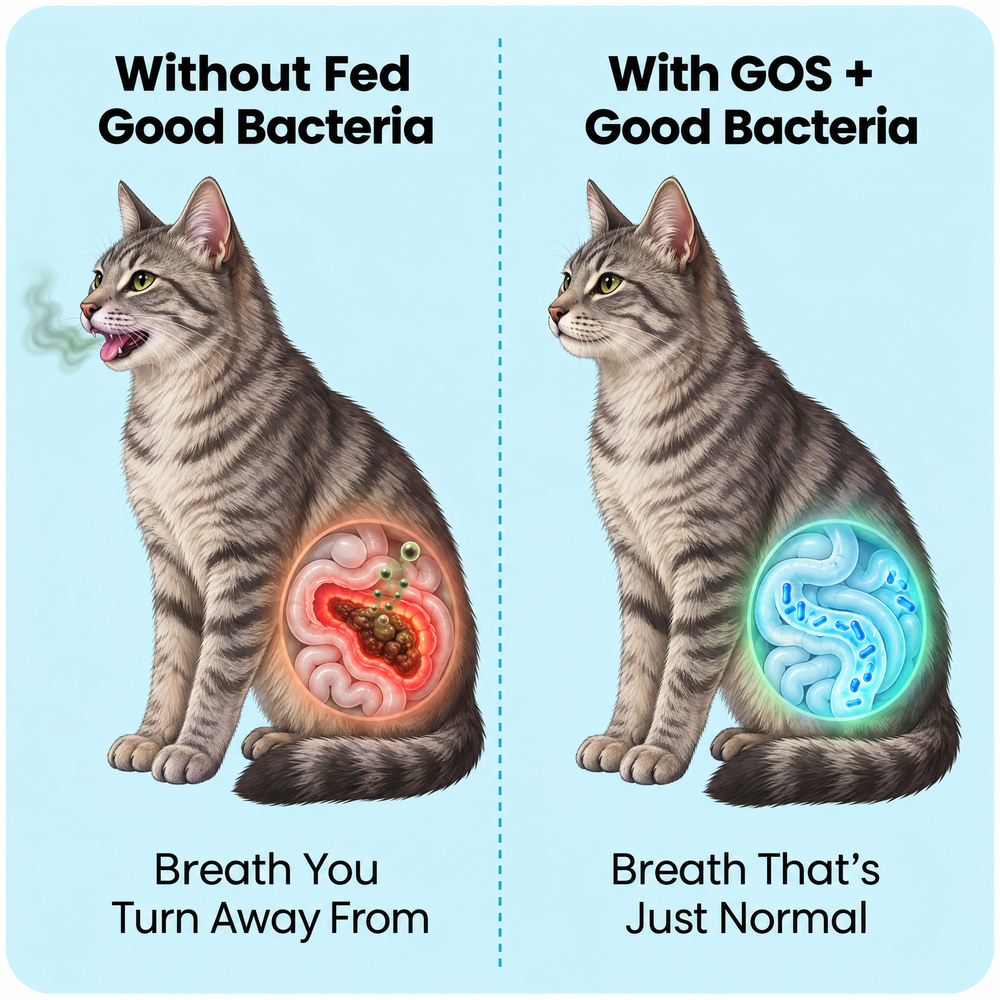 A Cat's Bad Breath Does Not Stop On Its Own