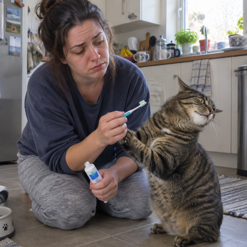 TREATING BRUSHING AS THE ONLY REAL SOLUTION (WHEN YOUR CAT WON'T LET YOU)