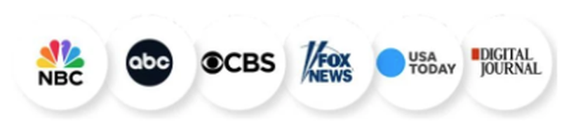 As seen on NBC, ABC, CBS, Fox News, USA Today and Digital Journal