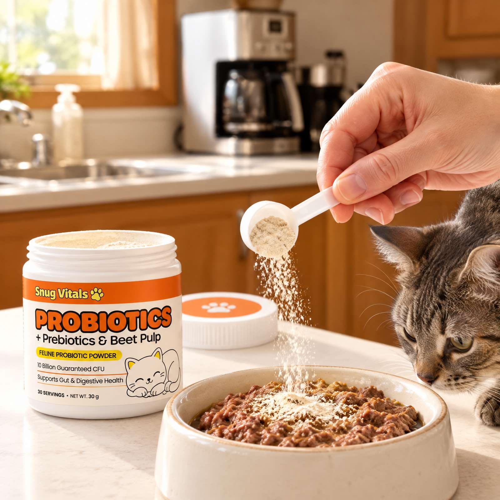 Reason 6 — Cats Actually Eat It. No Capsules. No Fighting.